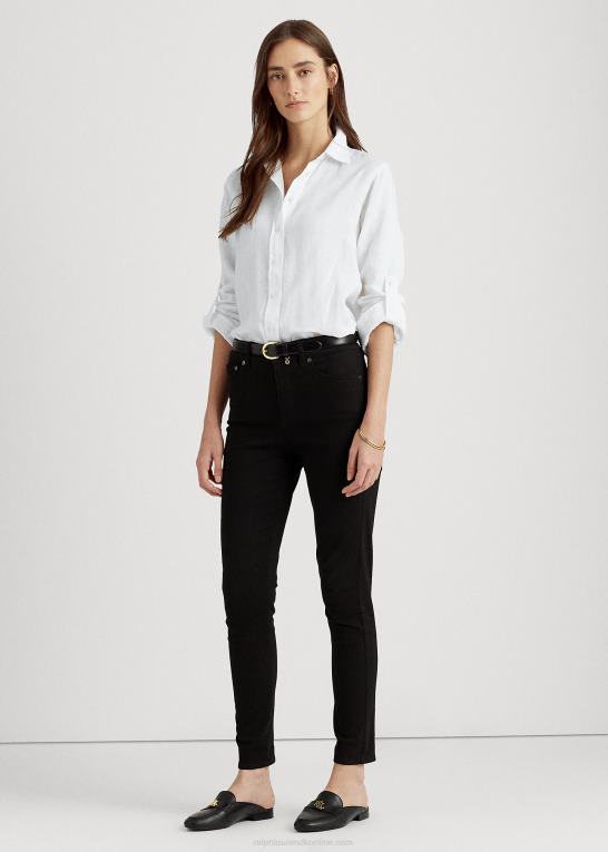 hvid Kvinder Ralph Lauren linned skjorte Z426B4173