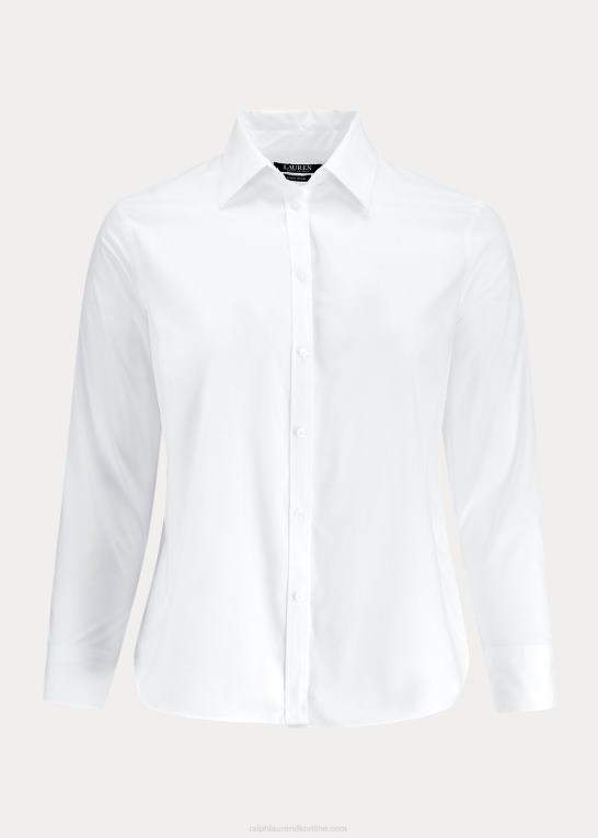 hvid Kvinder Ralph Lauren oxford skjorte i bomuld Z426B4735