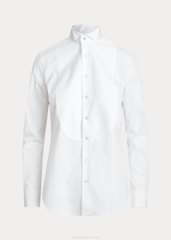hvid Kvinder Ralph Lauren smokingskjorte i bred bomuld Z426B3445