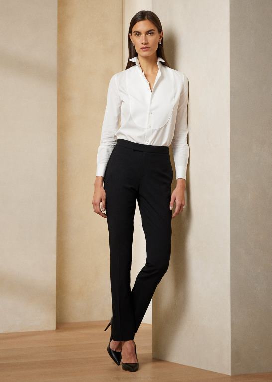 hvid Kvinder Ralph Lauren smokingskjorte i bred bomuld Z426B3445