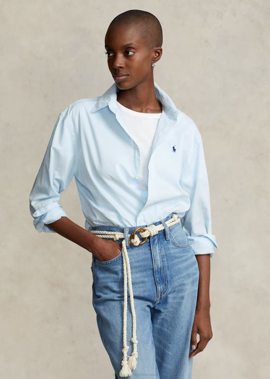 is Kvinder Ralph Lauren oversize skjorte i bomuldstwill Z426B3155