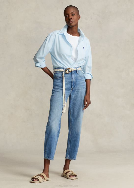 is Kvinder Ralph Lauren oversize skjorte i bomuldstwill Z426B3155