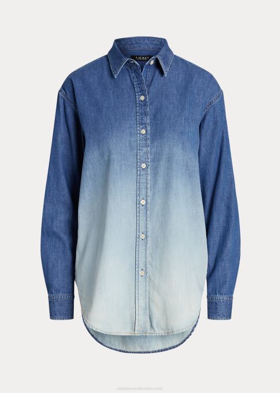 ombre canyon vask Kvinder Ralph Lauren ombre chambray skjorte Z426B3846