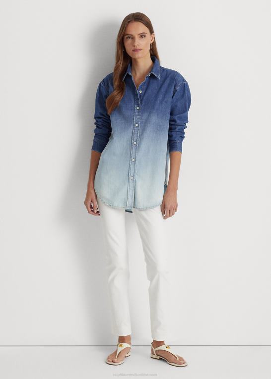 ombre canyon vask Kvinder Ralph Lauren ombre chambray skjorte Z426B3846