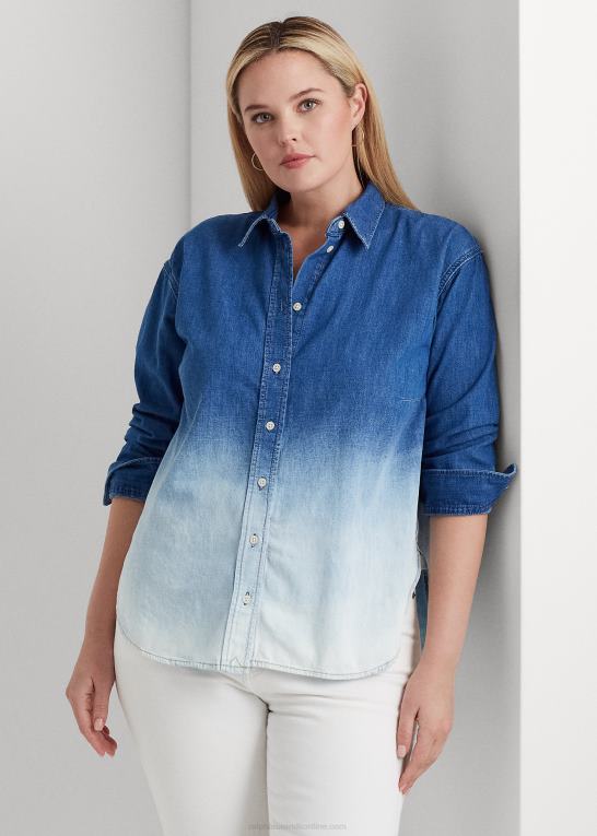 ombre canyon vask Kvinder Ralph Lauren ombre chambray skjorte Z426B4535