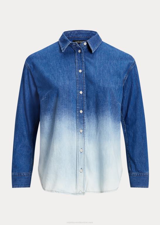 ombre canyon vask Kvinder Ralph Lauren ombre chambray skjorte Z426B4535