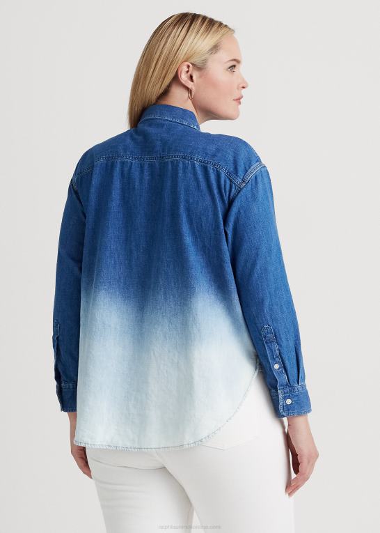 ombre canyon vask Kvinder Ralph Lauren ombre chambray skjorte Z426B4535