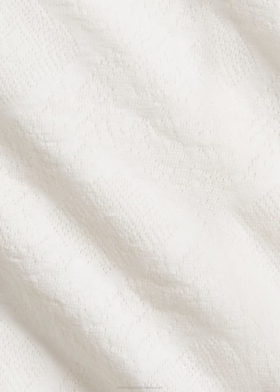tonal creme Kvinder Ralph Lauren jacquardstrikket westernskjorte Z426B3613