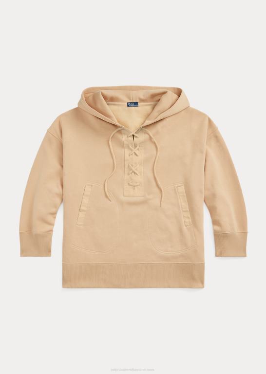 Klit Kvinder Ralph Lauren oversize hættetrøje i fleece med snøre Z426B3208