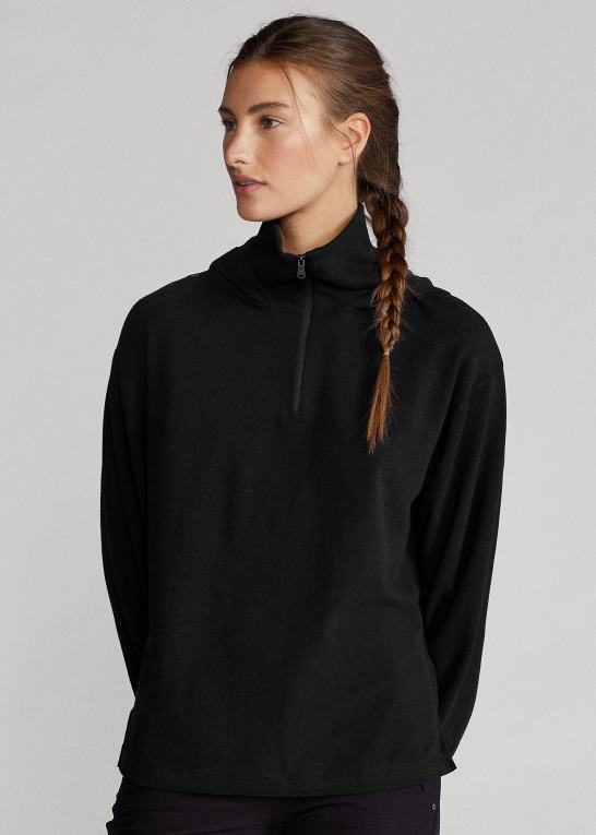Kvinder Ralph Lauren hættetrøje med kvart lynlås Z426B3772