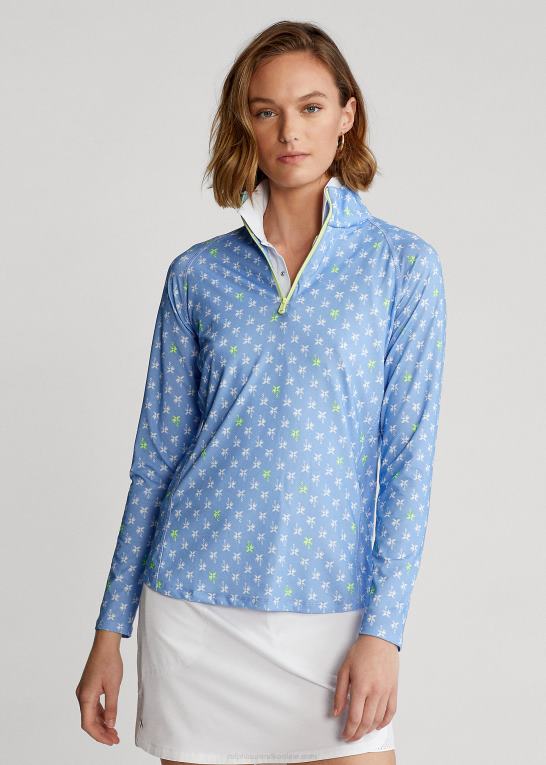Kvinder Ralph Lauren jersey pullover med kvart lynlås Z426B9497
