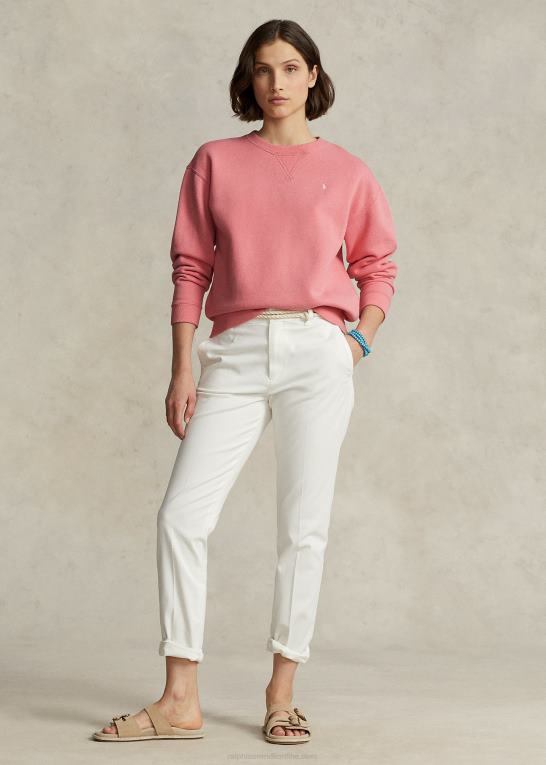 dolce pink Kvinder Ralph Lauren fleece pullover med rund hals Z426B9096