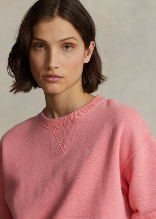 dolce pink Kvinder Ralph Lauren fleece pullover med rund hals Z426B9096