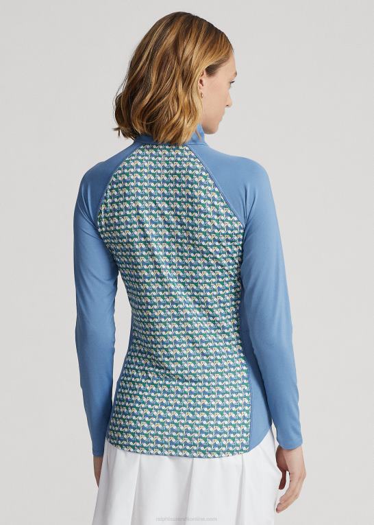 fjederflet multi Kvinder Ralph Lauren pullover i jersey med kvart lynlås Z426B3728