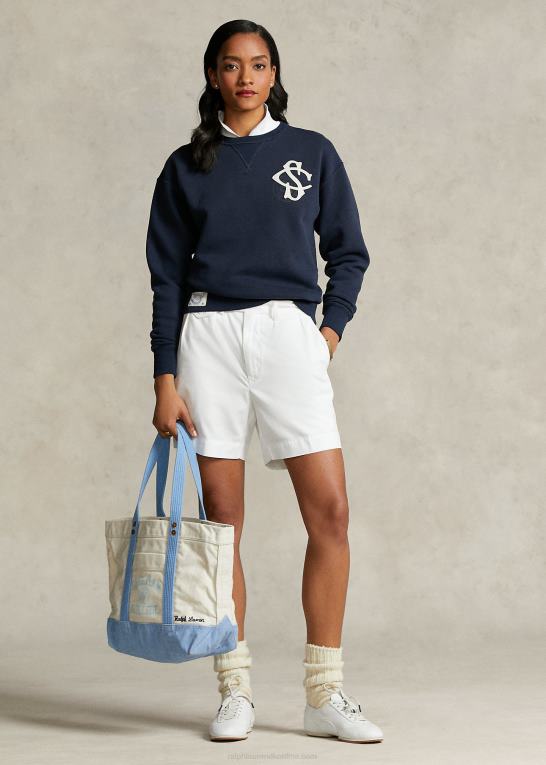 flyverflåde Kvinder Ralph Lauren spelman kollektion patch sweatshirt Z426B3317
