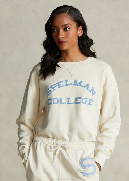 guide creme Kvinder Ralph Lauren spelman kollektion logo sweatshirt Z426B3315