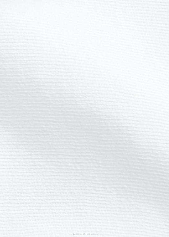 hvid Kvinder Ralph Lauren fleece hættetrøje med fuld lynlås Z426B3276