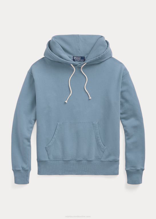 indigo Kvinder Ralph Lauren hættetrøje i økologisk bomuldsfleece Z426B3188