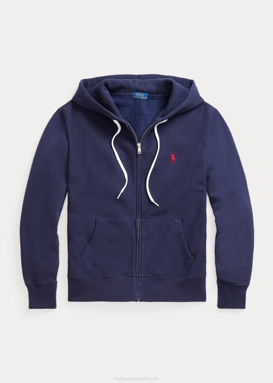 krydstogtflåde Kvinder Ralph Lauren fleece hættetrøje med fuld lynlås Z426B3275