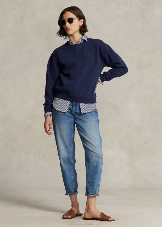 krydstogtflåde Kvinder Ralph Lauren fleece pullover med rund hals Z426B9099