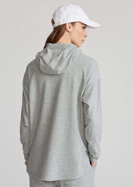 lysegrå lyng Kvinder Ralph Lauren performance trøje hættetrøje Z426B3768