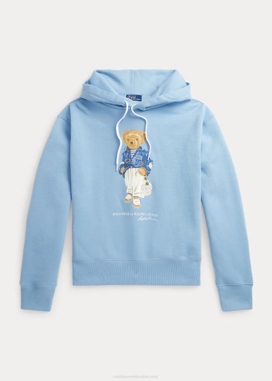 pudder blå Kvinder Ralph Lauren polo bear fleece hættetrøje Z426B3059