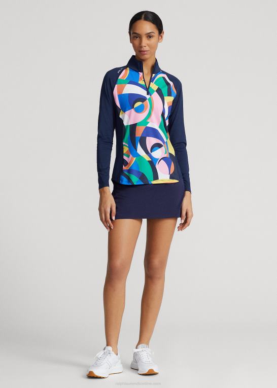 riviera abstrakt Kvinder Ralph Lauren pullover med kvart lynlås Z426B3717
