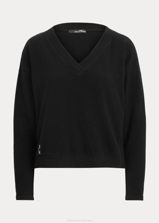 sort Kvinder Ralph Lauren jersey v-hals pullover Z426B3770