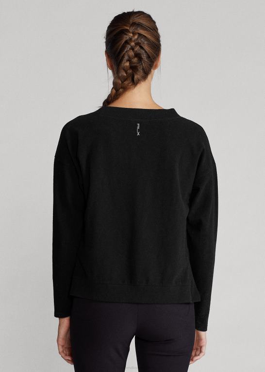 sort Kvinder Ralph Lauren jersey v-hals pullover Z426B3770