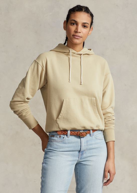 tan Kvinder Ralph Lauren hættetrøje i økologisk bomuldsfleece Z426B3187