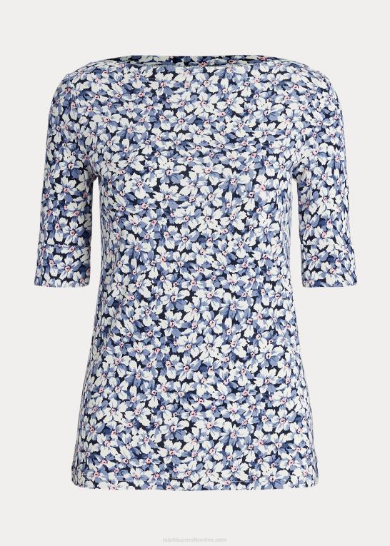 Kvinder Ralph Lauren blomstret t-shirt i bomuld Z426B9470
