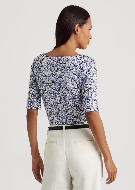 Kvinder Ralph Lauren blomstret t-shirt i bomuld Z426B9470