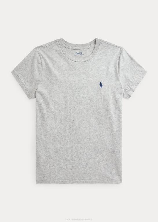 brostensbelagt lyng Kvinder Ralph Lauren T-shirt med rund hals i bomuld Z426B4748