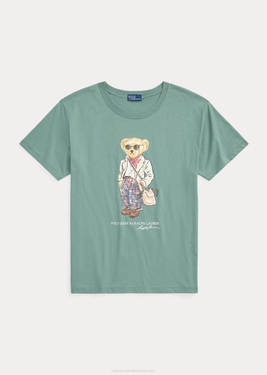 fairway green Kvinder Ralph Lauren polo bear jersey t-shirt Z426B3195