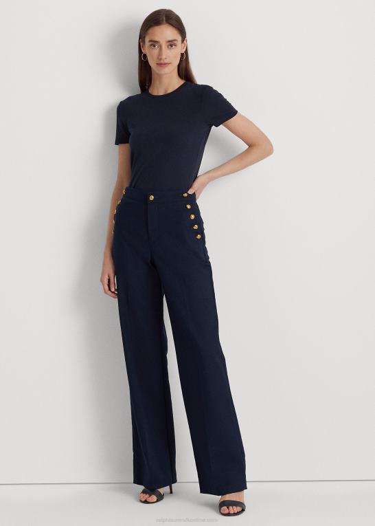 flåde Kvinder Ralph Lauren t-shirt i bomuldsblanding Z426B4256