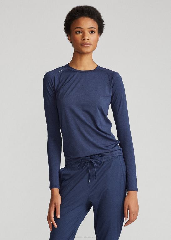 forårsflådelyng Kvinder Ralph Lauren performance jersey langærmet t-shirt Z426B3764