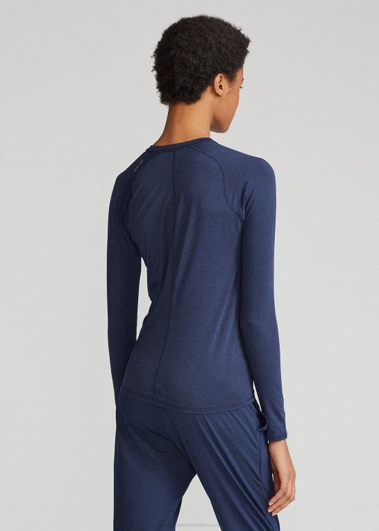 forårsflådelyng Kvinder Ralph Lauren performance jersey langærmet t-shirt Z426B3764