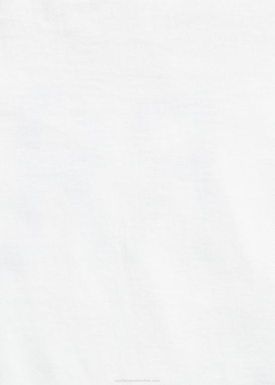 hvid Kvinder Ralph Lauren T-shirt i bomuldsjersey med logo Z426B3679