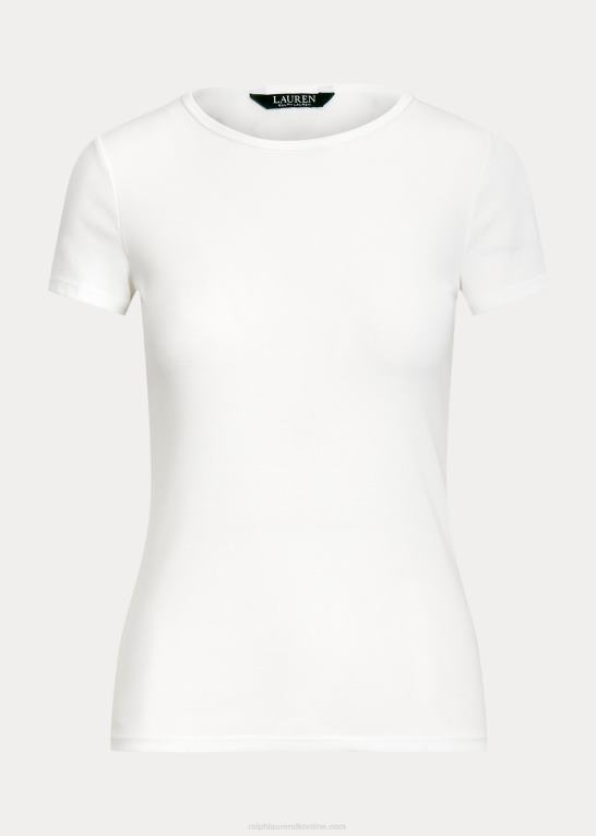 hvid Kvinder Ralph Lauren t-shirt i bomuldsblanding Z426B4255