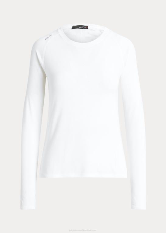keramisk hvid Kvinder Ralph Lauren jersey langærmet t-shirt Z426B3714