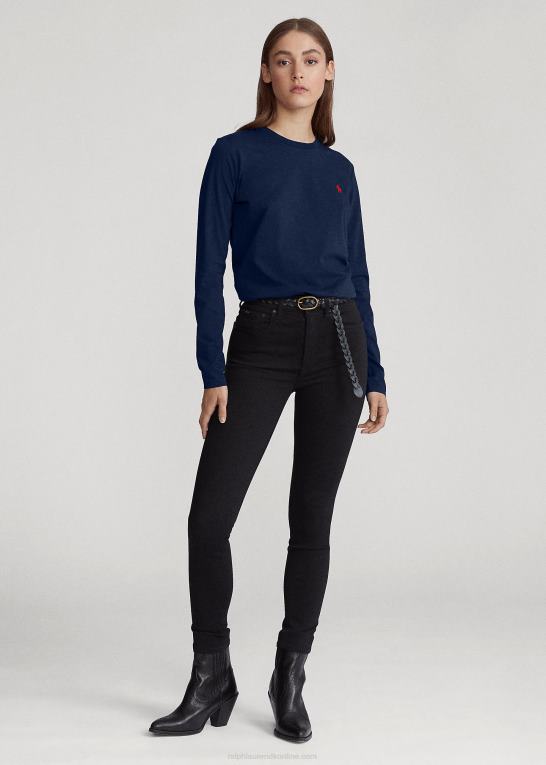 krydstogtflåde Kvinder Ralph Lauren langærmet t-shirt i bomuldsjersey Z426B4747