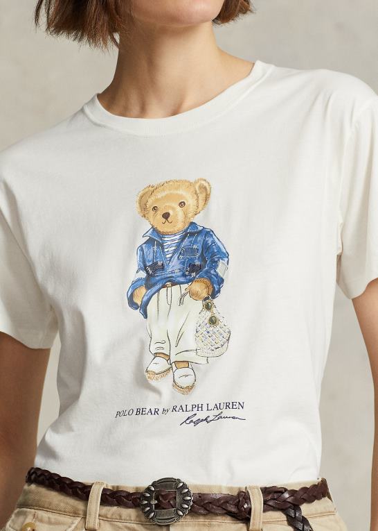 nevis Kvinder Ralph Lauren polo bear jersey t-shirt Z426B3042