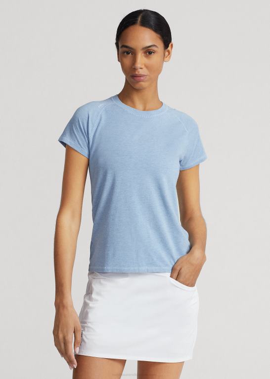 ny pudderblå lyng Kvinder Ralph Lauren jersey kortærmet t-shirt Z426B9385