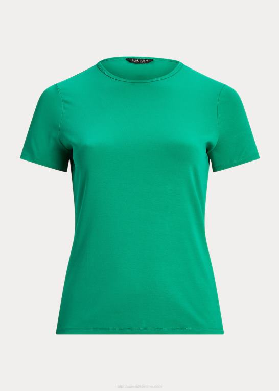 palmeblad Kvinder Ralph Lauren T-shirt i bomuldsblanding Z426B4530