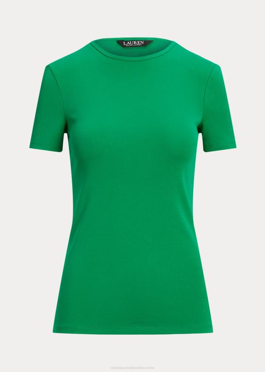 palmeblad Kvinder Ralph Lauren stretch bomulds t-shirt Z426B4323