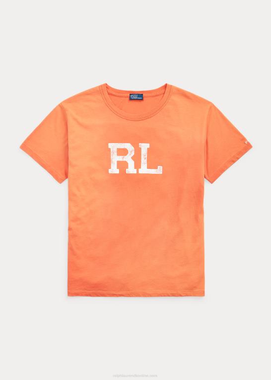 solnedgangshimmel Kvinder Ralph Lauren rl logo jersey t-shirt Z426B3157