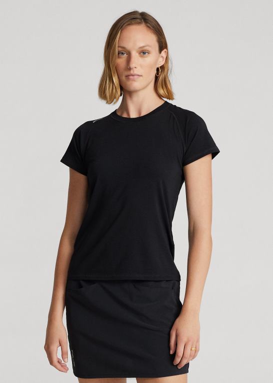 sort Kvinder Ralph Lauren jersey kortærmet t-shirt Z426B9386