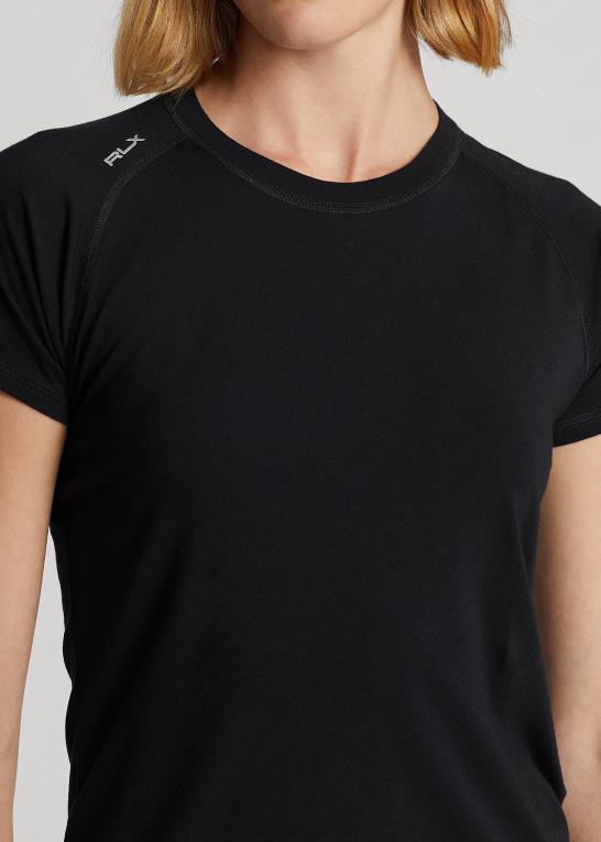 sort Kvinder Ralph Lauren jersey kortærmet t-shirt Z426B9386