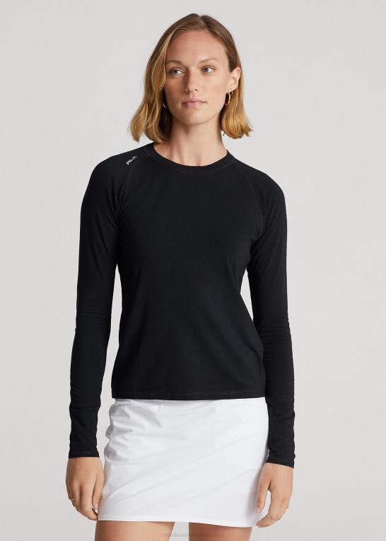 sort Kvinder Ralph Lauren jersey langærmet t-shirt Z426B3716