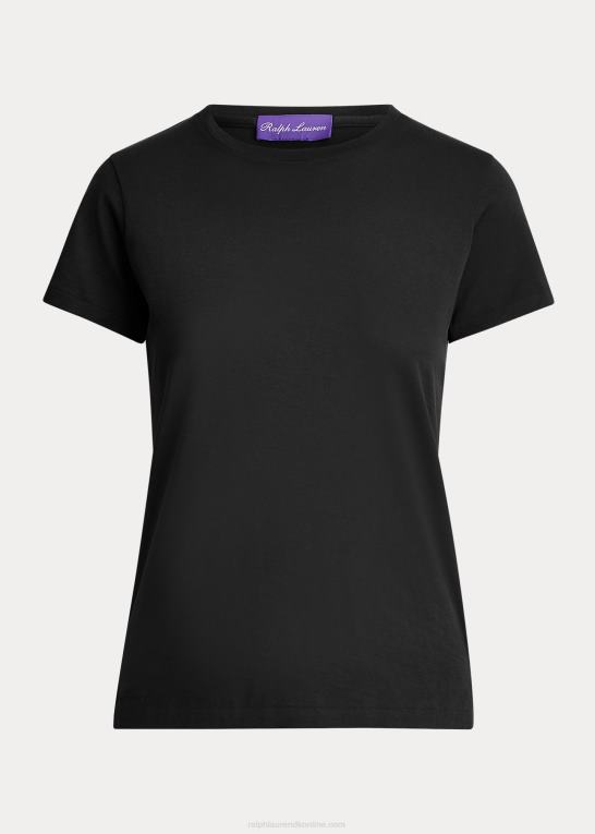 sort Kvinder Ralph Lauren t-shirt med rund hals i bomuld Z426B3438